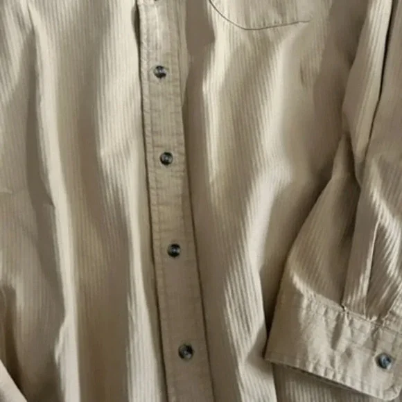 Khaki color button down - Picture 2 of 4